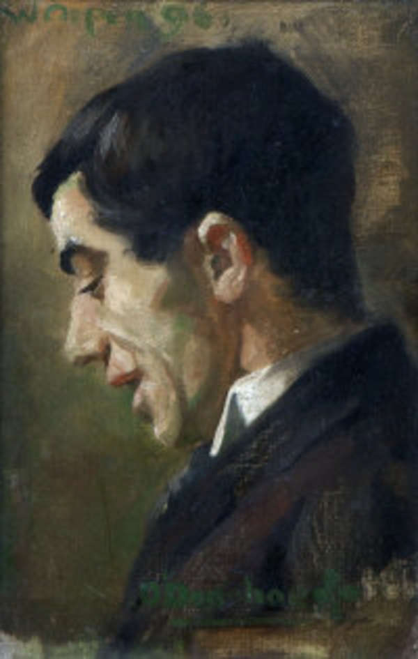 A painting of Francis O'Donohoe by Irish artist William Orpen