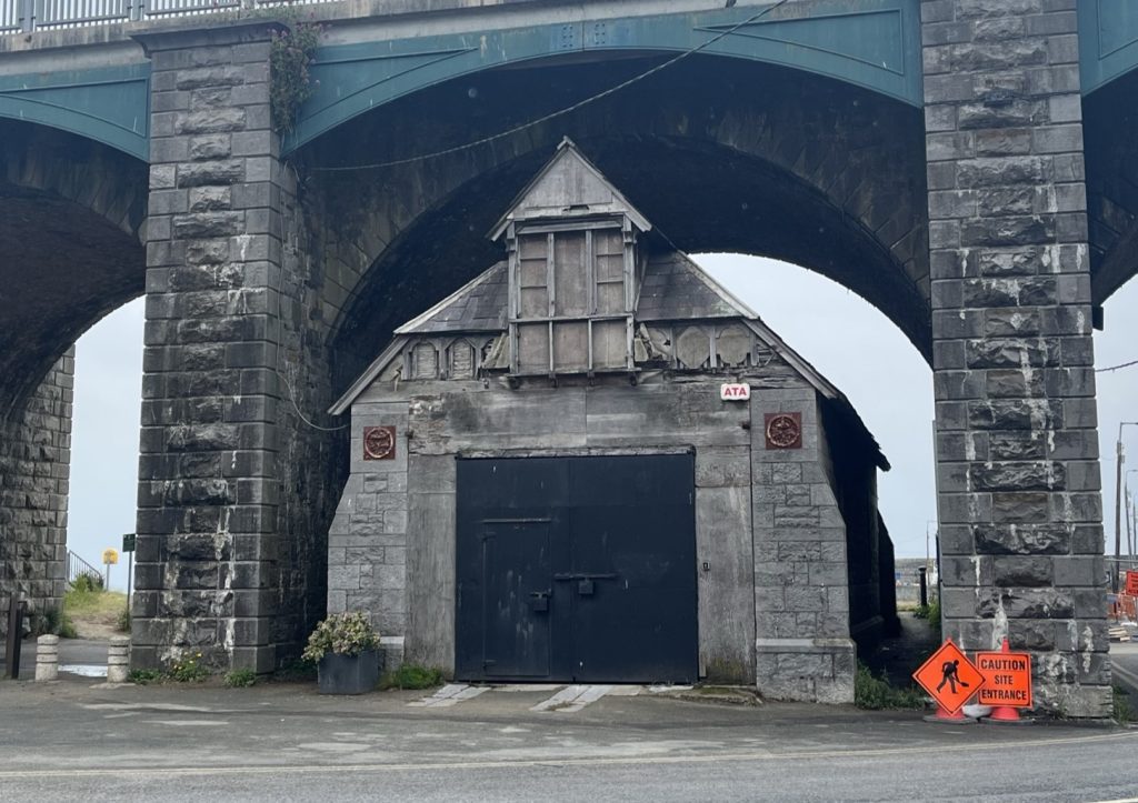 A photograph of the disused lifeboat station in Balbriggan, Dublin.