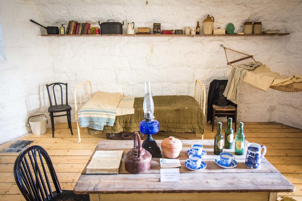 James Joyce's bed in the Martello tower